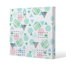 Geometric shapes (Canvas Print) 77 x 77 x 4cm