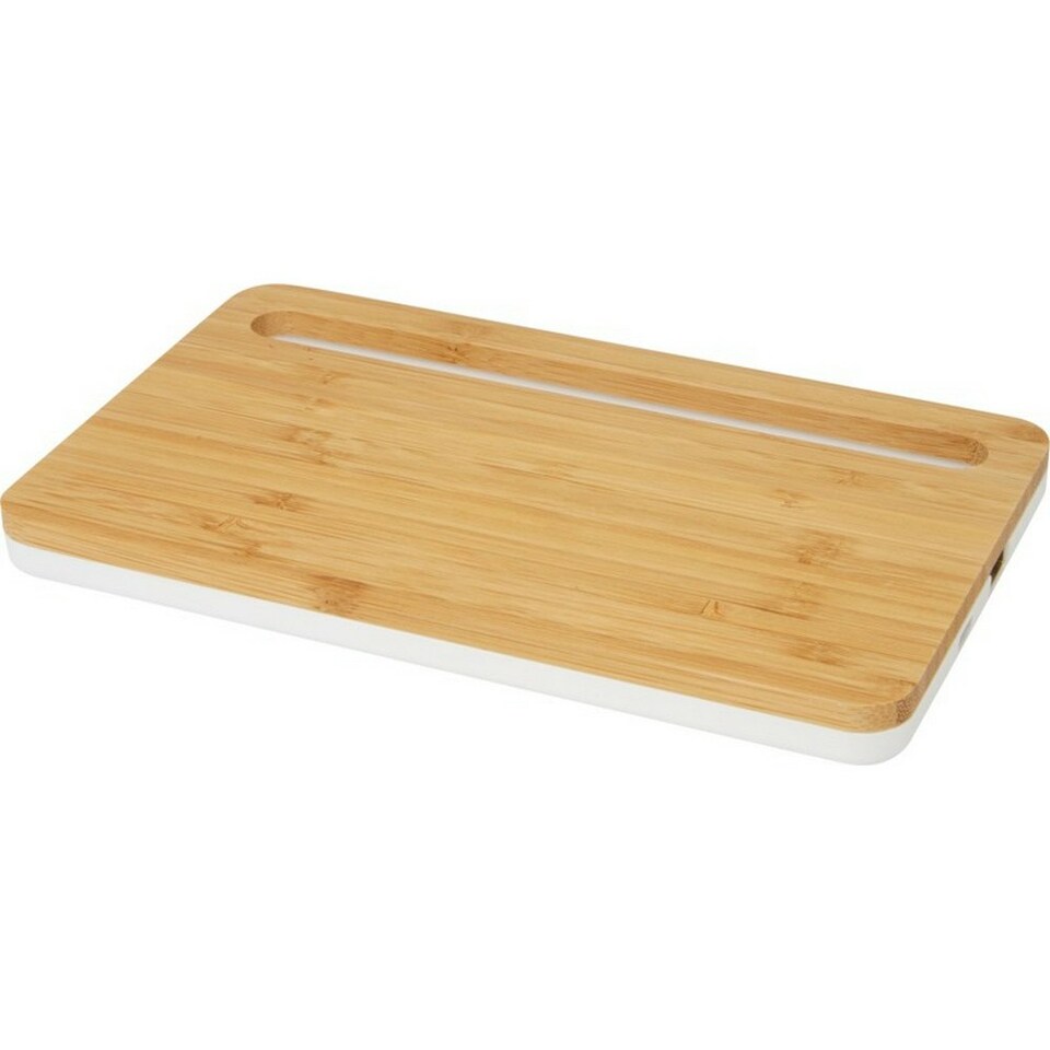 image 1 of Avenue Medake Bamboo Wireless Charging Pad (UK Plug) - Beige - One Size