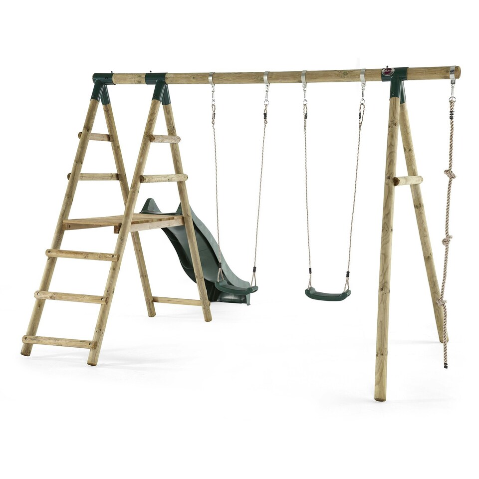 image 1 of Giant Baboon Wooden Swing Set