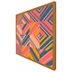 image 1 of Striped bright geometric pattern (Picture Frame) Brown | Oak | L