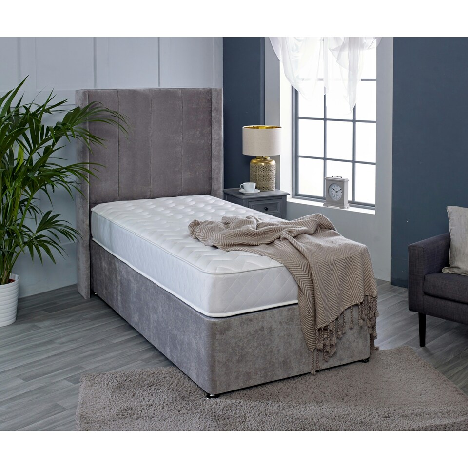 image 1 of Astral Hybrid Mattress - Soft Feel Cool Touch Quilted Sleep Surface | White | Small Double