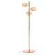 image 4 of Interiors by Premier Copper Finish Floor Standing Lamp With Three Lights Gold