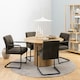 image 4 of Adele Dining Chair in Grey Fabric Set of 2