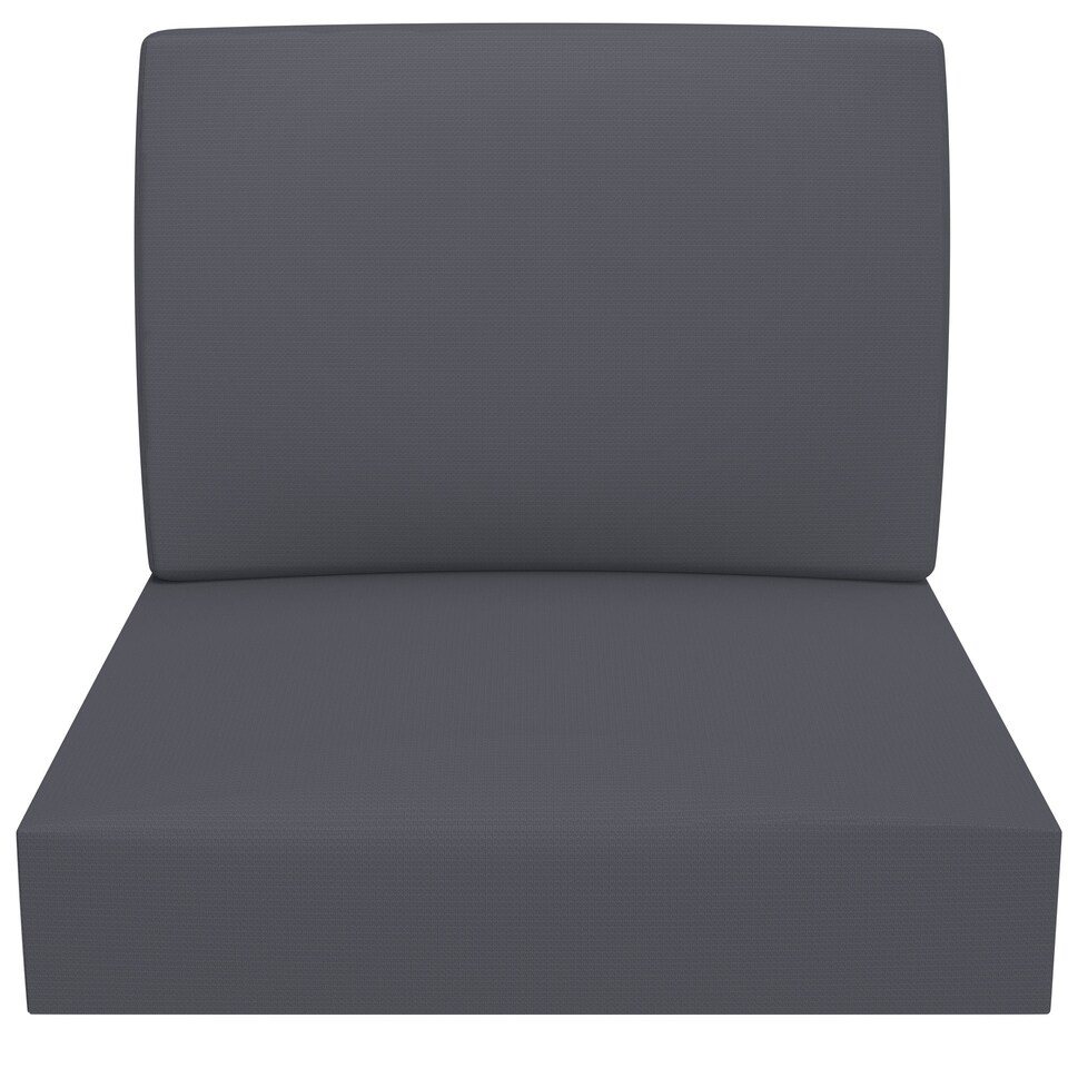 image 1 of Covers&All Replacement Cushions for Outdoor Furniture, Cushions with Cover Made of Cover Rite Fabric, 25.5in D x 25in W, Grey