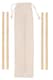 image 1 of Mimo Set Of 4 Bamboo Straws with Cleaning Brush
