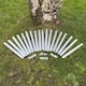 image 2 of Metal Log Roll Stakes for Lawn Garden Border Edging (Pack of 20)