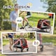 image 3 of PawHut 2-In-1 Dog Bike Trailer Stroller w/ Universal Wheel Reflector Flag