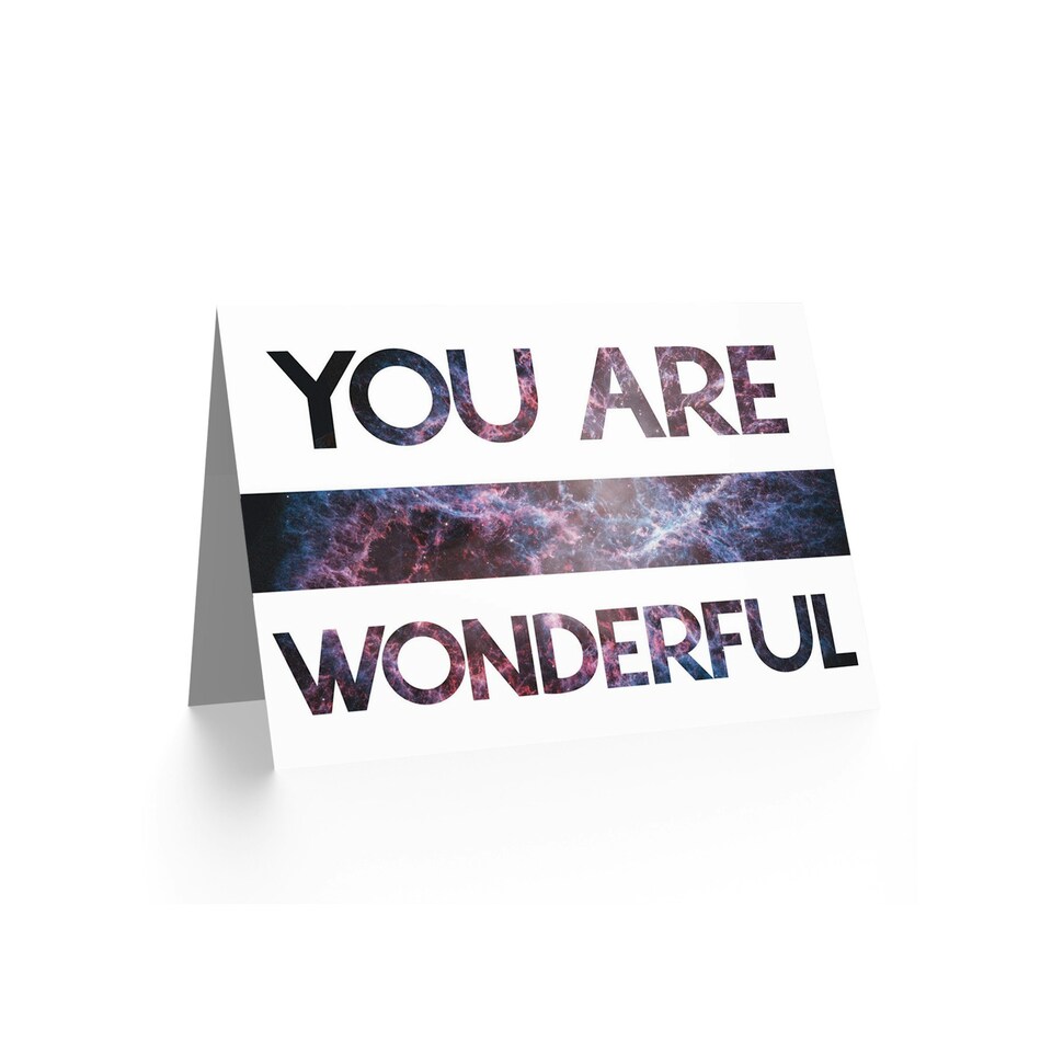 image 1 of Romance Valentine Wonderful You Stars Anniversary Valentines Day Card
