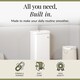 image 2 of Balterley Curve Modern Bathroom Floor Standing 1 Door Vanity Unit Basin | White | Gloss White