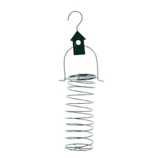Homescapes Metal Hanging Bird Feeder with Bird Decoration, Bird House