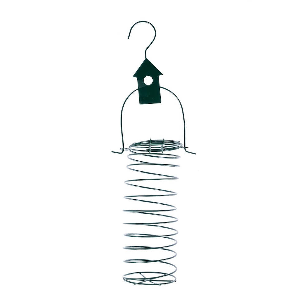 image 1 of Homescapes Metal Hanging Bird Feeder with Bird Decoration, Bird House