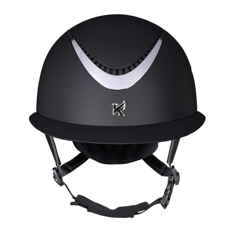image 1 of Karben Unisex Adult Elisa Ellipse Riding Hat - Black/Silver - 52cm - 54cm Black | 52cm - 54cm