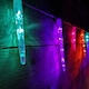 image 8 of 72 LED 6.9m Premier 24 Indoor Outdoor Icicle Shape Christmas Chaser Lights in Rainbow
