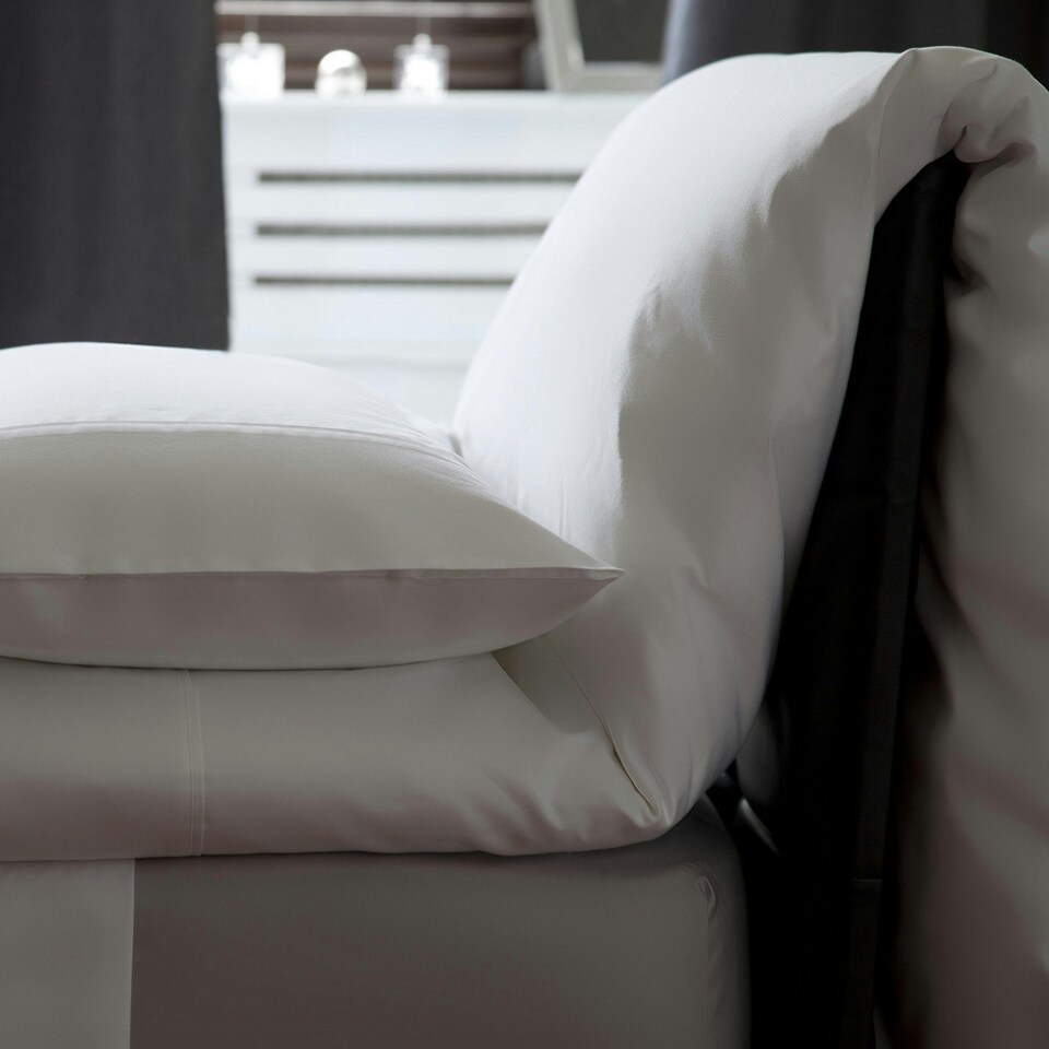 Belledorm Premium Blend 500 Thread Count Duvet Cover - White - Kingsize