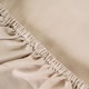 image 2 of OHS Luxury Plain Dyed Cotton 30cm Deep Fitted Bed Sheet | Cream | Stone | Double