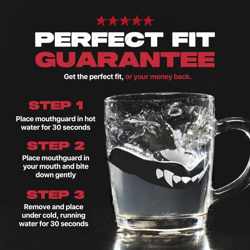 image 1 of SAFEJAWZ Extro Sports Mouth Guard Black Fangz Adult/Junior