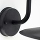 image 3 of ValueLights Lynton Swan Neck Black Outdoor Wall Lantern