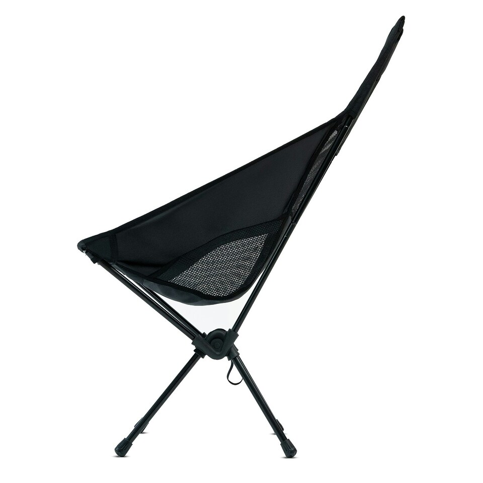 image 1 of MoverX Ultra Lightweight High Back Camping Chair, Foldable Garden Outdoor Picnic BBQ Festival Camp Chairs, Pack of 2 Black