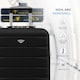 image 4 of Flight Knight 55x40x23cm Cabin Bag, Suitcase for Lufthansa & Over 30 Airlines Including British Airways, EasyJet - Lightweight 4 Wheel Carry On Suitcase | Black | Cabin Bag