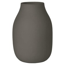 Blomus Colora Ceramic Vase L - Steel Grey