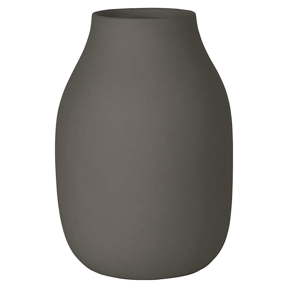 image 1 of Blomus Colora Ceramic Vase L - Steel Grey