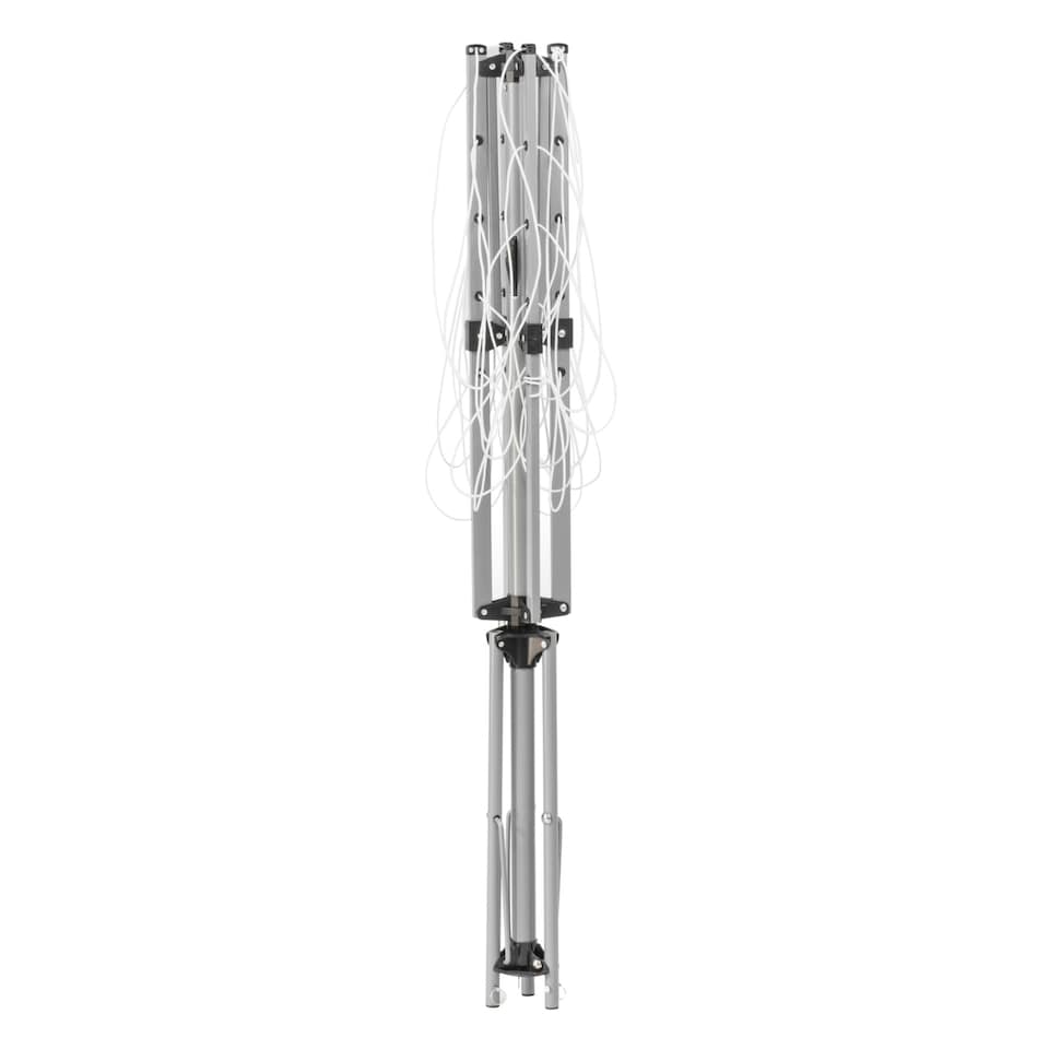 image 1 of KCT 4 Arm Portable Rotary Washing Line - 16m Drying Area Silver