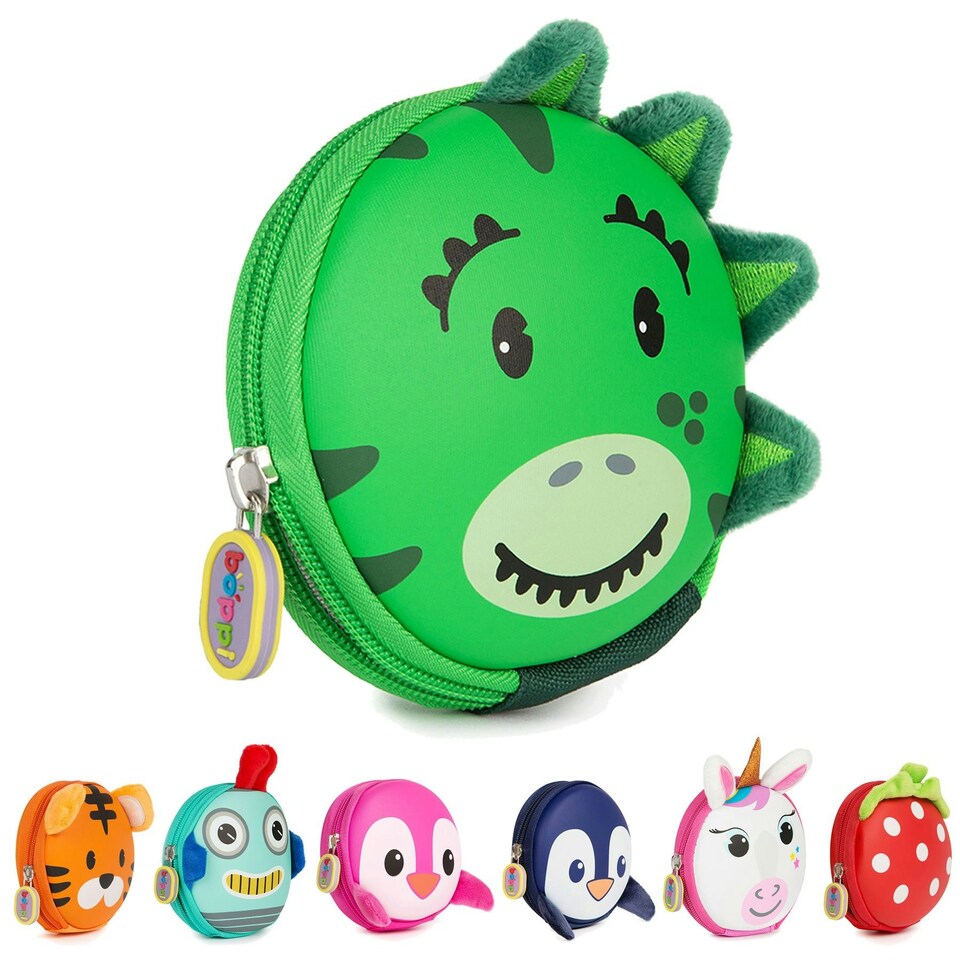 image 1 of boppi Tiny Trekker Keychain Pouch - DINOSAUR
