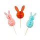 image 1 of Bunny Honeycomb Food Picks - Pack of 10