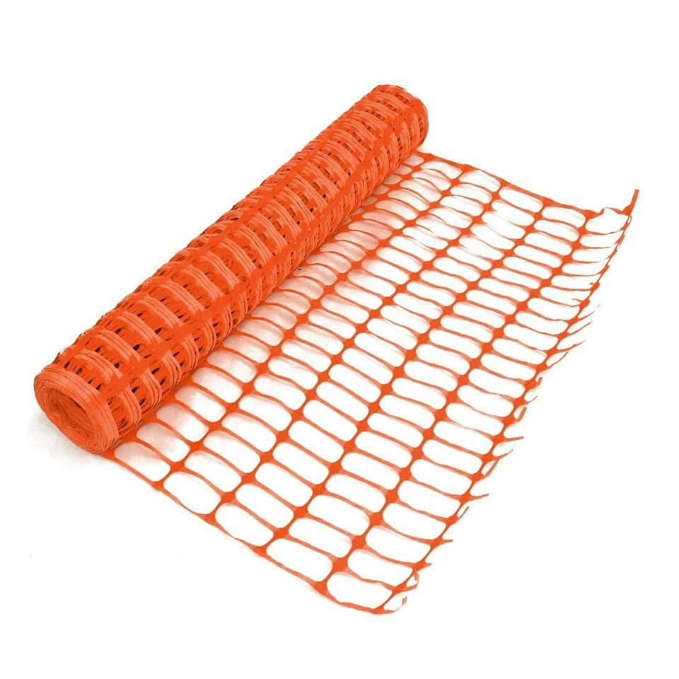 image 1 of Oypla Heavy Duty Orange Safety Barrier Mesh Fencing 1mtr x 15mtr Orange