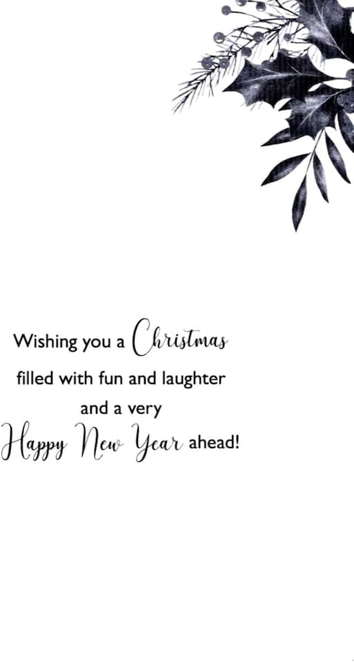 image 1 of Embellished Hand-Finished Mum & Dad Xmas Spirit Christmas Card