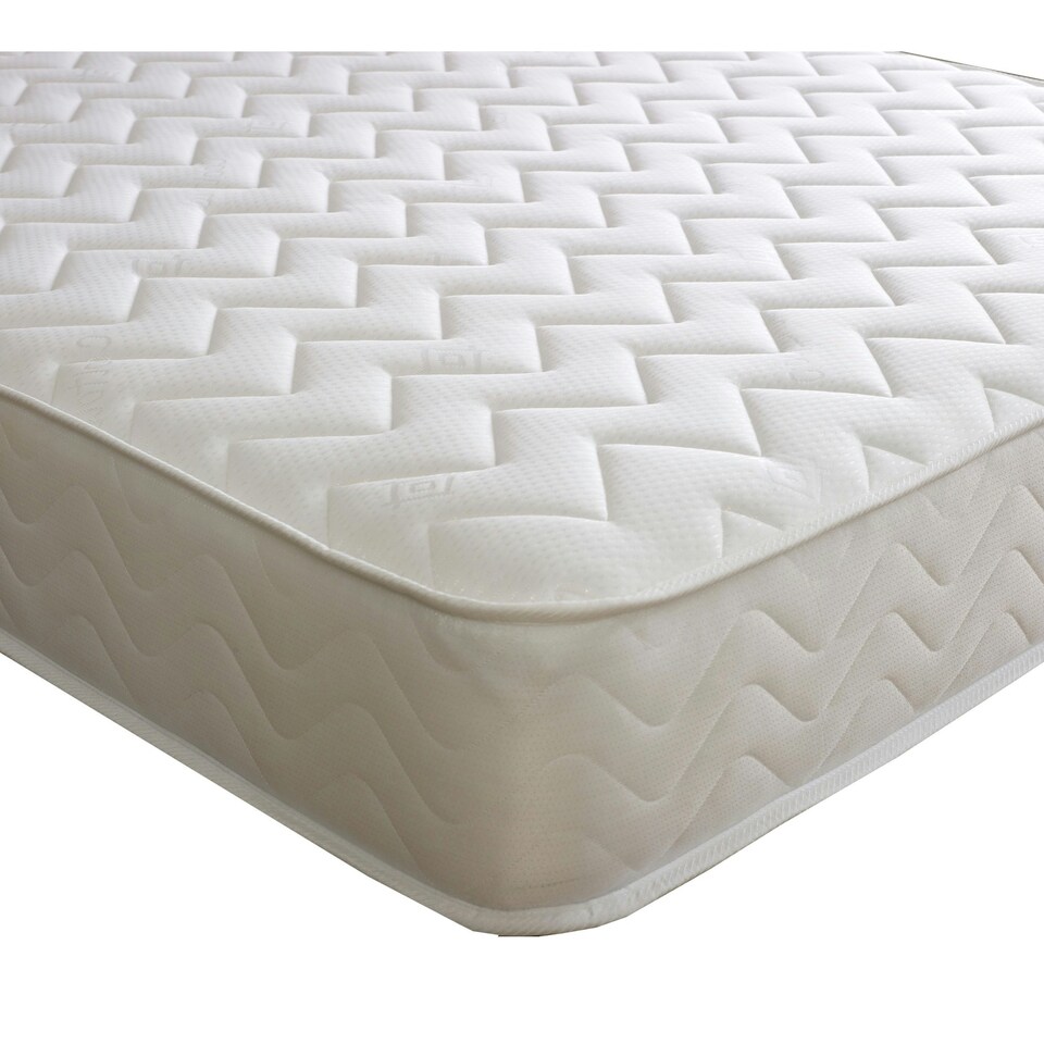 image 1 of Essentials Zig Zag Hybrid Mattress - 7.5 Inch Deep, Soft Firmness | White