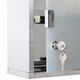 image 9 of HOMCOM Wall Mounted Medicine Cabinet First Aid Box Glass Door Lockable 3 Shelves Silver
