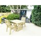 image 5 of Heavy Duty Table and Chair Set - 1 Square Table - 2 Chairs - 2 Seater