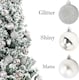 image 8 of 30mm/12Pcs Christmas Baubles Shatterproof Silver,Tree Decorations