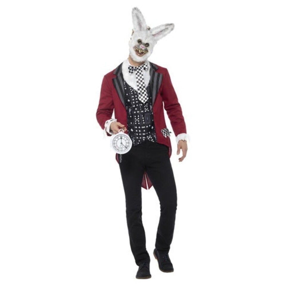 image 1 of White Rabbit Deluxe Fancy Dress Costume Adult Mens Large