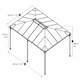 image 5 of Martinique 5000 Garden Gazebo Grey Bronze - Polycarbonate - L493.1 x W359.3 x H286.1 cm - Grey
