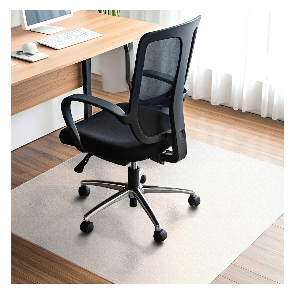 image 1 of Hometex Premium Polycarbonate Chair Mat for Hard Floors - Rectangular 75 x 120cm