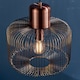 image 4 of Nicola Cylindrical 1 Light Ceiling Wire Pendant Antique Copper, E27
