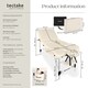 image 6 of Massage Table Phuket - 3 zones, 70 cm wide, aluminium frame, carry bag and masks | Cream | beige | 1