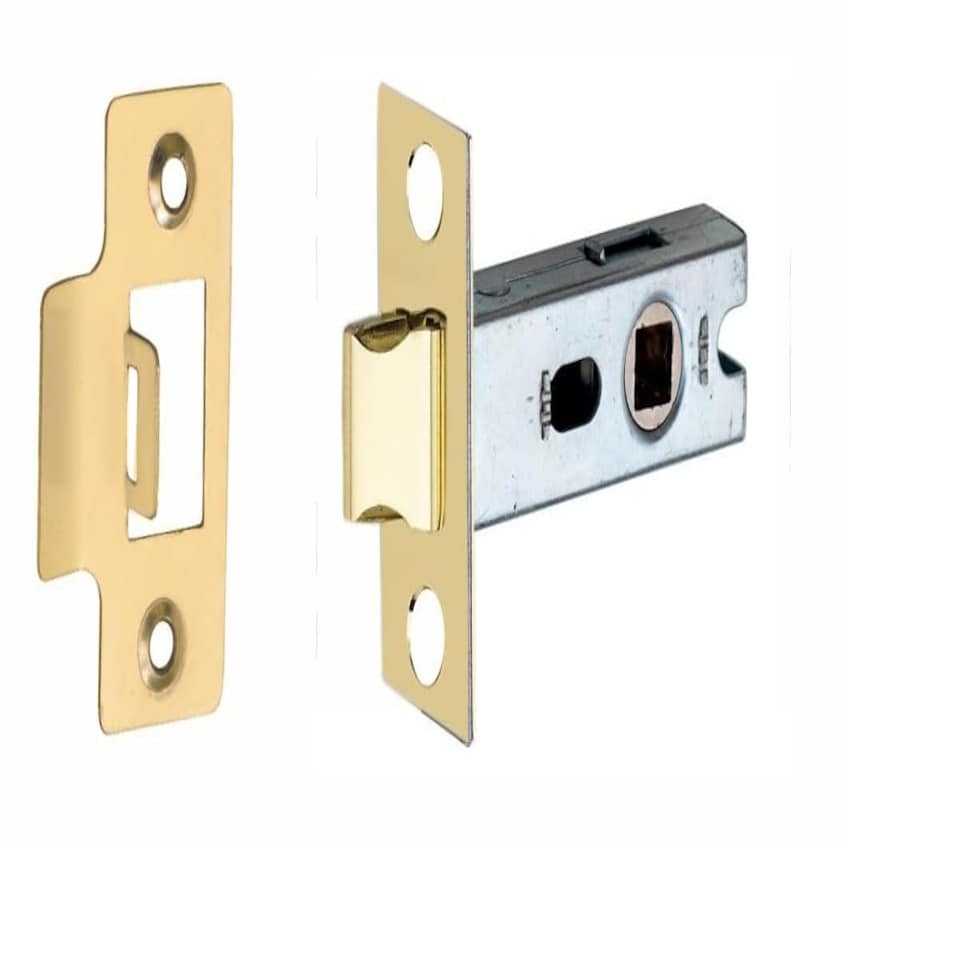 Golden Grace Bolt Through Tubular Latch in Electro Brass Finish - 64mm Body