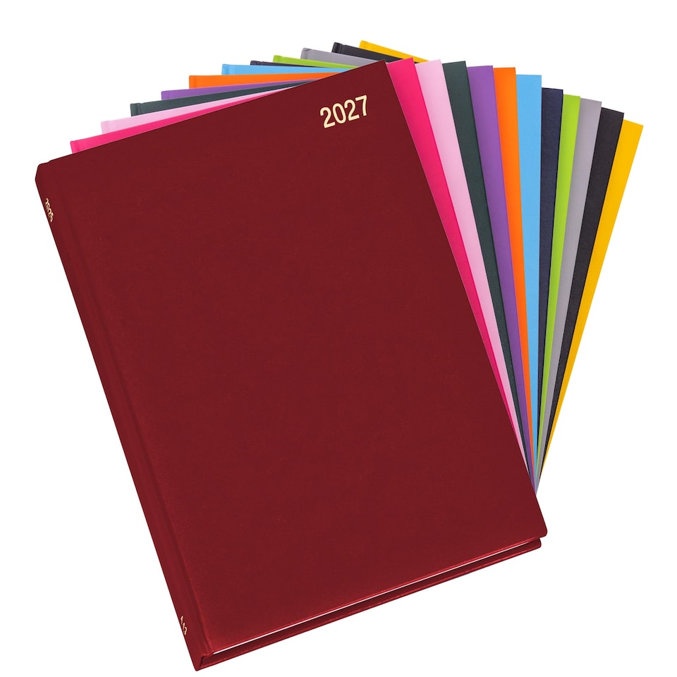 image 1 of evelay 2027 Week to View Diary A4 Red