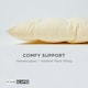 image 4 of Homescapes Garden Bench Cushion Luxury 3 Seater 100% Cotton Indoor Outdoor Seat Pad Cream | 143 x 48 cm