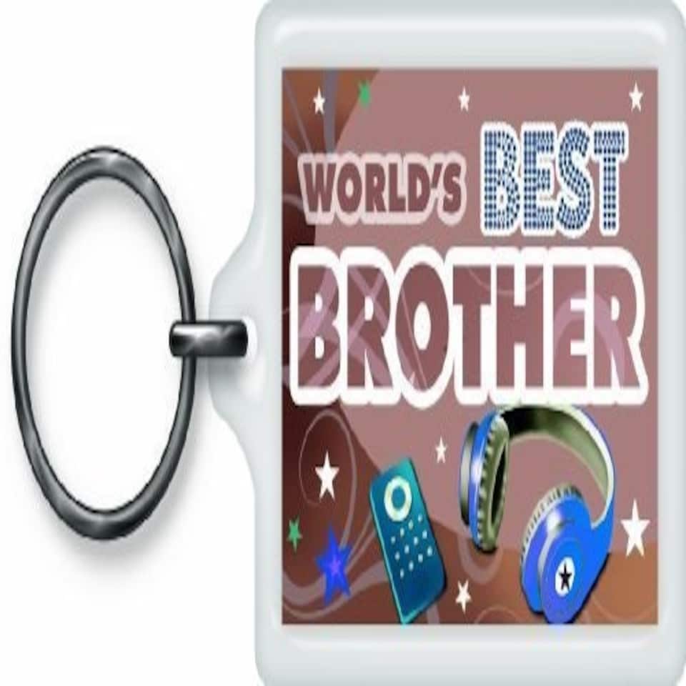 image 1 of World's Best Brother Sentimental Keyring
