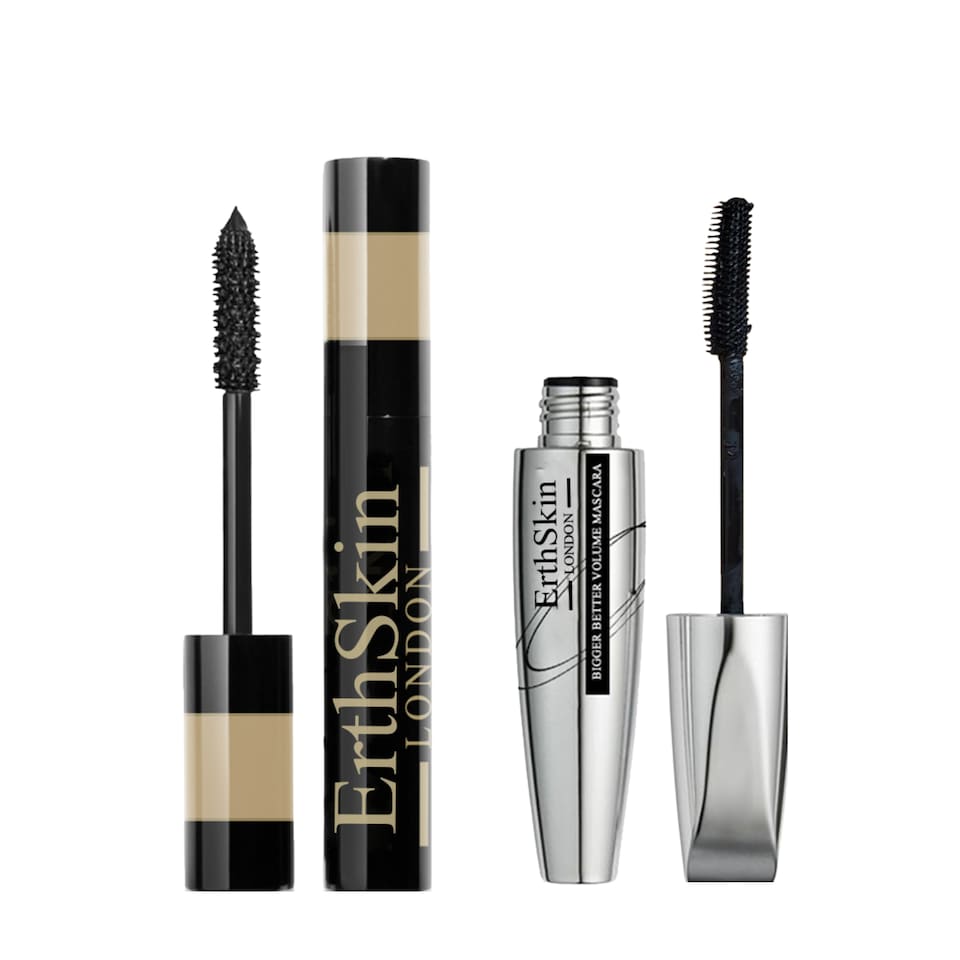 image 1 of Erth Skin London Waterproof Lash Lift Mascara 12ml + Better Bigger Volume Mascara 12ml