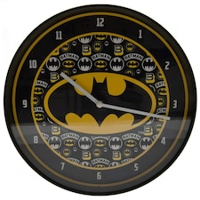 Batman Logo Wall Clock - Black/Yellow - One Size