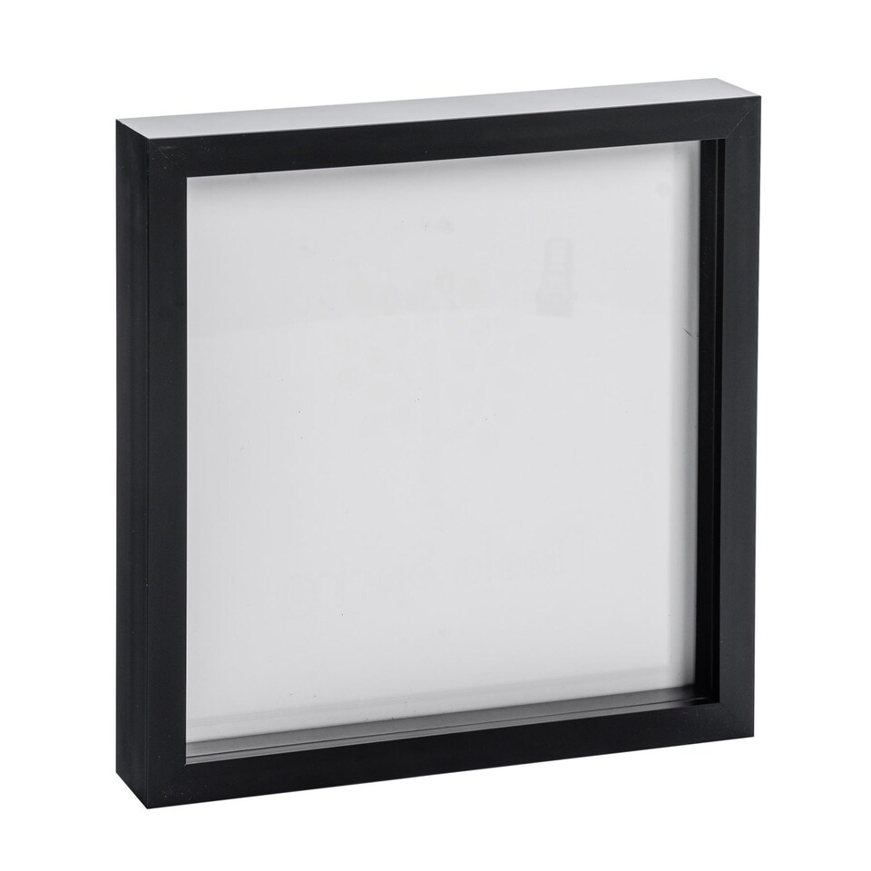 image 1 of Nicola Spring 3D Box Photo Frame - 10 x 10" - Black
