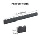 image 4 of Recycled Rubber Scallop Garden Edging Border - Grey - Pack of 1 | Grey | Grey | Pack of 1 | 1