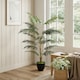 image 8 of HOMCOM 120cm Tall Artificial Fern Topiary Tree in Cement Pot, Green