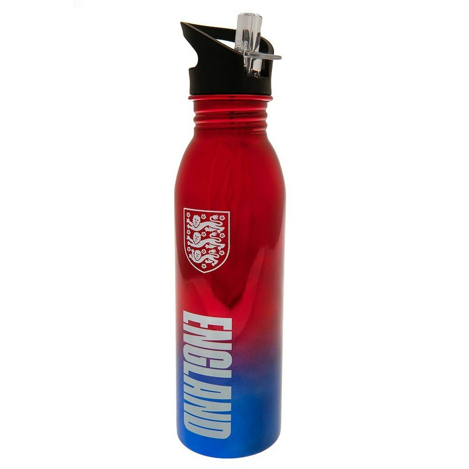 image 1 of England FA Metallic Water Bottle - Red/Blue/White - One Size