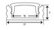image 2 of FittingsCo, 1 Metre Surface Mounted Extrusion for LED Strip Lighting, Black, Includes Light Cover
